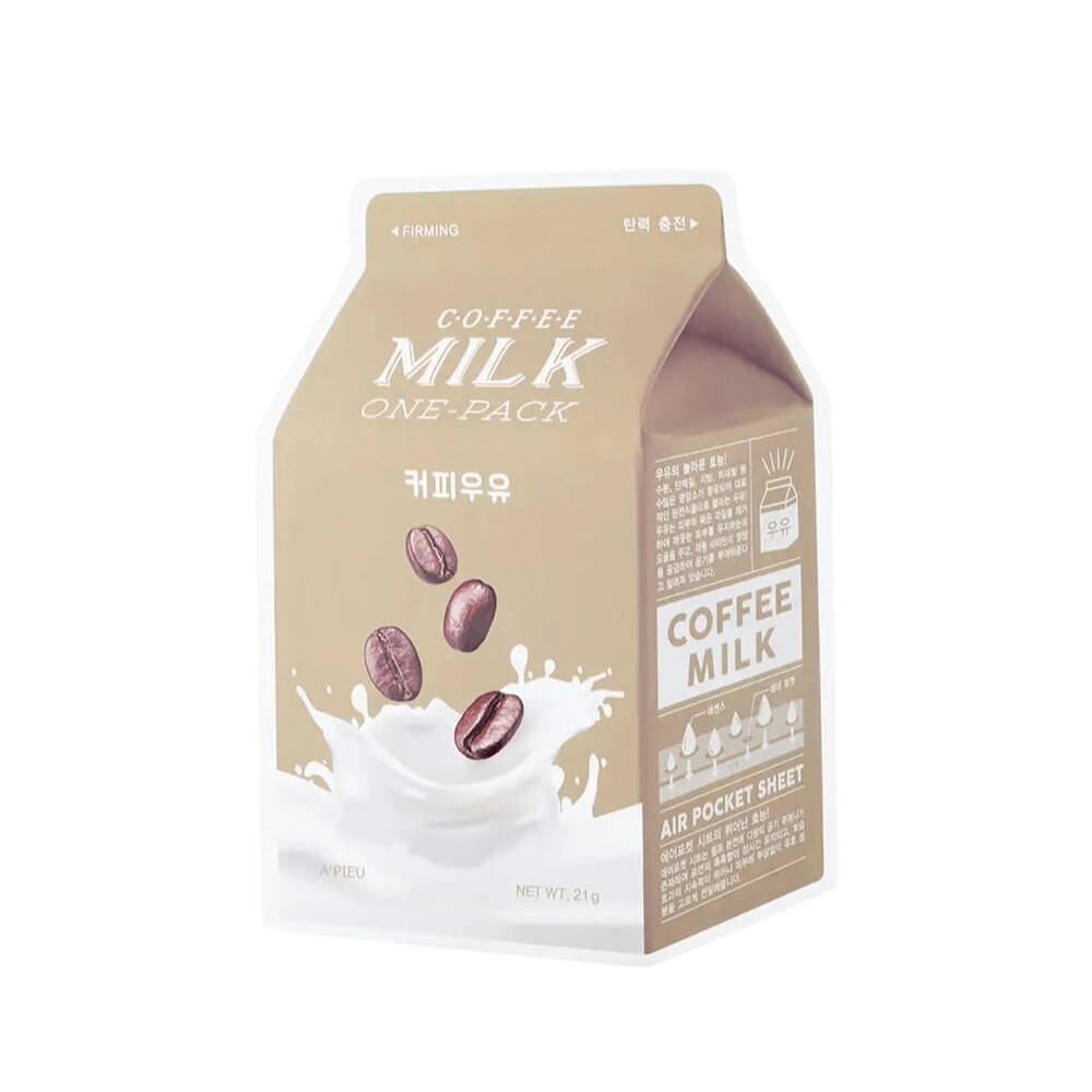 Milk One Pack Sheet Mask - Coffee - About Mi