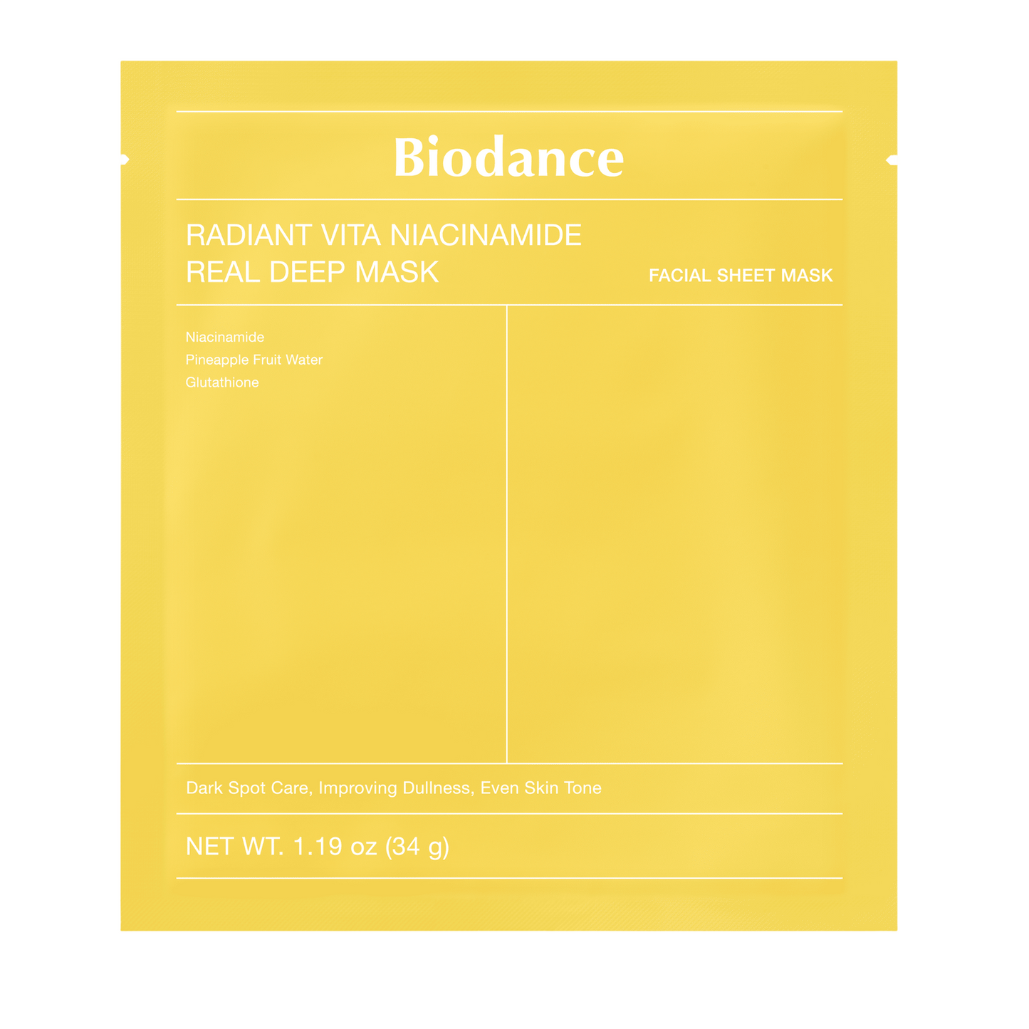 Radiant Vita Niacinamide Real Deep Mask 34 g