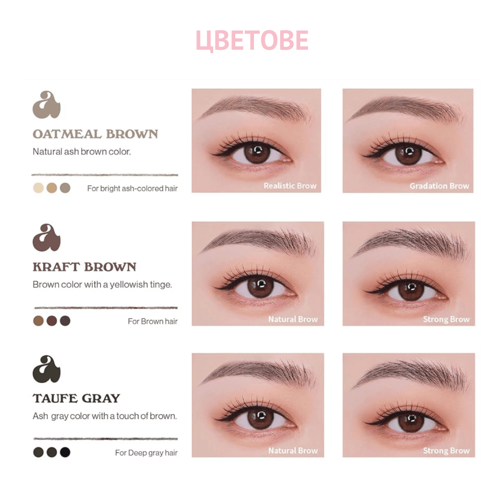 Shaper Defining Eyebrow Pencil - N°1 Oatmeal Brown - About Mi