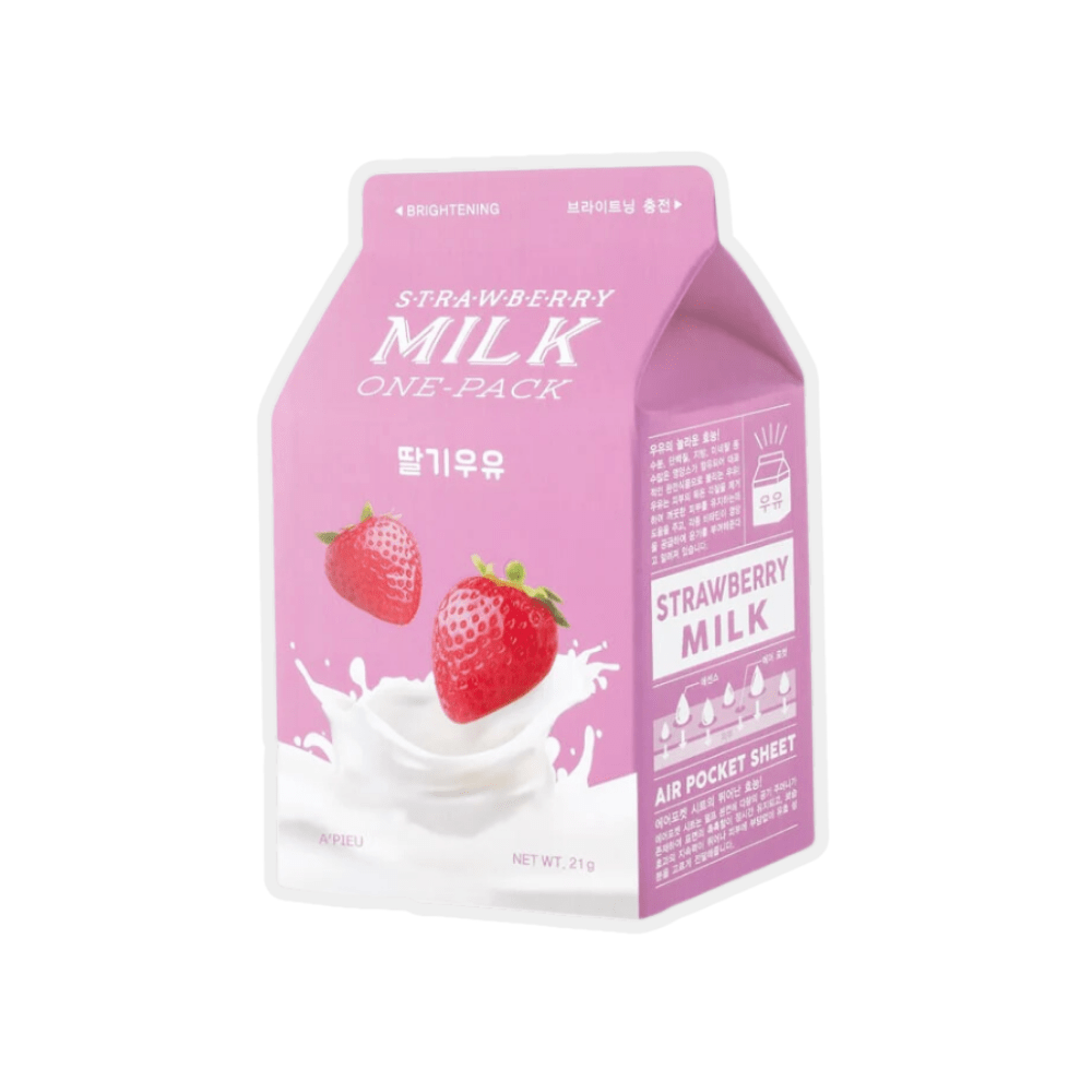 Milk One Pack Sheet Mask - Strawberry - About Mi 