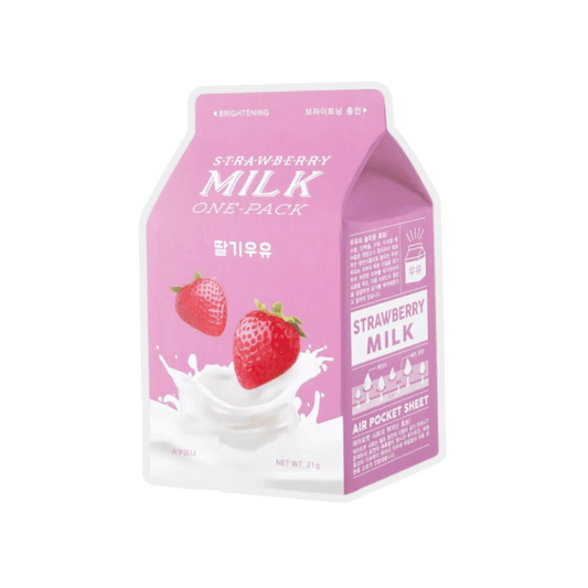 Milk One Pack Sheet Mask - Strawberry - About Mi 