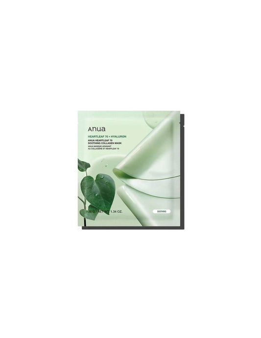 Heartleaf 70 Soothing Collagen Mask, 28 ml