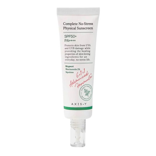 Axis-Y, Complete No-Stress, Sun Protection, Sunscreen Cream, For Face, SPF 50+, 50 ml