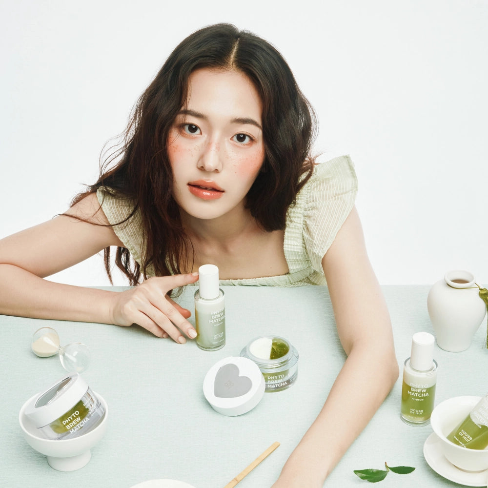 Phyto Brew Matcha Ampoule Face Serum & Dual Cream and Gel Face Cream Set