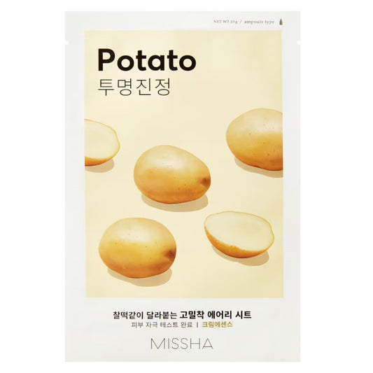 Missha, Airy Fit Potato, Sheet Mask, For Face, 19 g